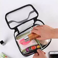 TRANSPARENT TRAVEL COSMETIC BAG