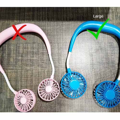 Mini USB Rechargeable Neck Held Collar Fan Portable