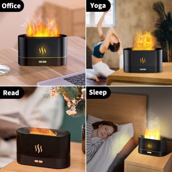 FLAME AIR DIFFUSER AND HUMIDIFIER