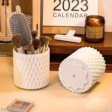 ROTATING COSMETIC BRUSH HOLDER ORGANIZER