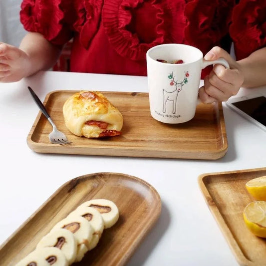 Wooden Food Party Serving Tray