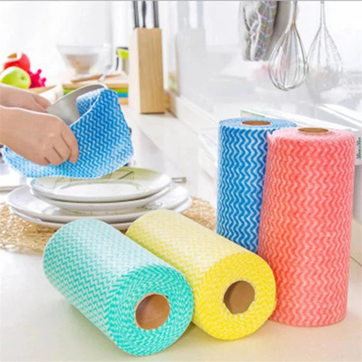 (2x50 Sheets)Reusable Wipes Small 2 X 50 Sheets Roll