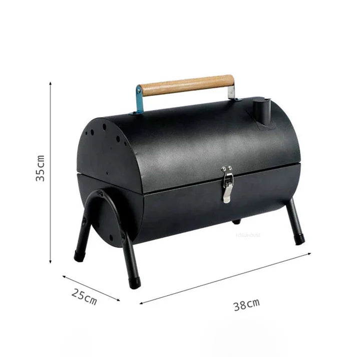 Portable dual purpose BBQ grill heating stoves multifunction iron material