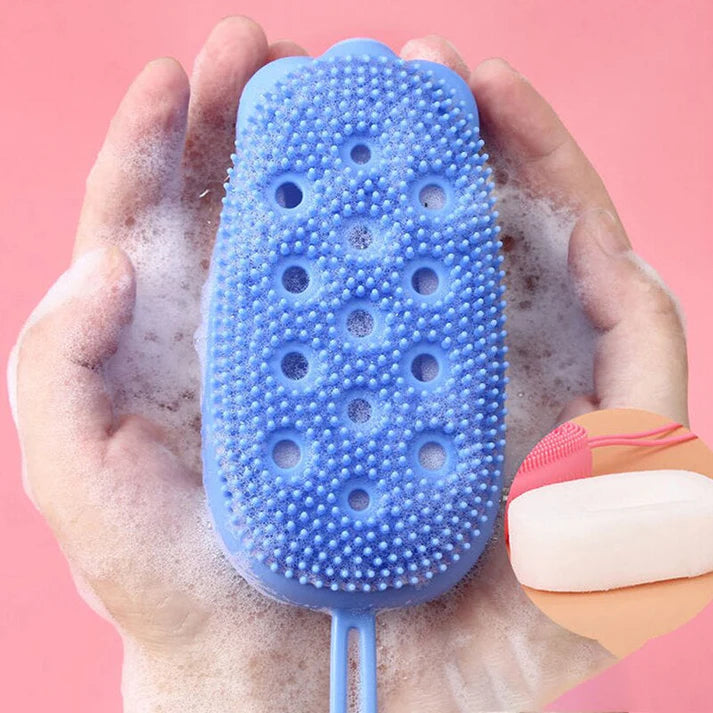 Silicone Bath & Massage Brush Double Sided (Pack of 3)