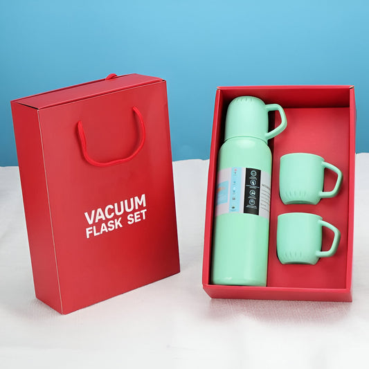 FLASK BOTTLE WITH 3 CUPS