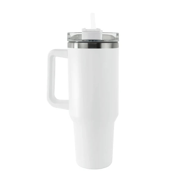 Exclusive 1200ML Tumbler with Straw & Handle - 400z Quencher