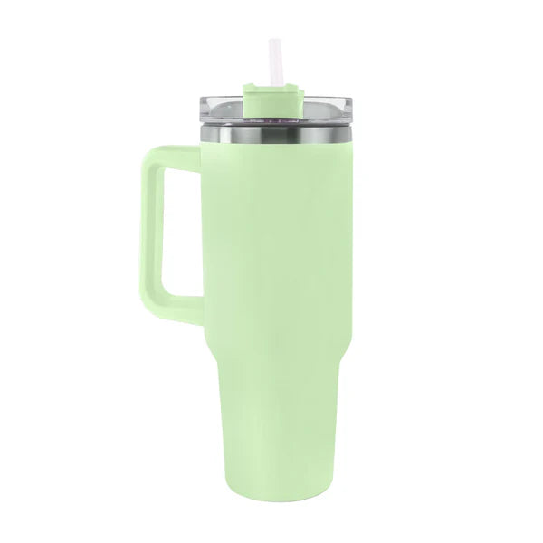 Exclusive 1200ML Tumbler with Straw & Handle - 400z Quencher